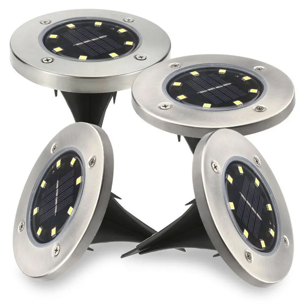 4Pcs/Lot Solar Outdoor Underground Light 8LED Waterproof Path Garden Landscape Lighting Deck Light Garden Lawn Landscape Decking
4Pcs/Lot Solar Outdoor Underground Light 8LED Waterproof Path Garden Landscape Lighting Deck Light Garden Lawn Landscape Decking