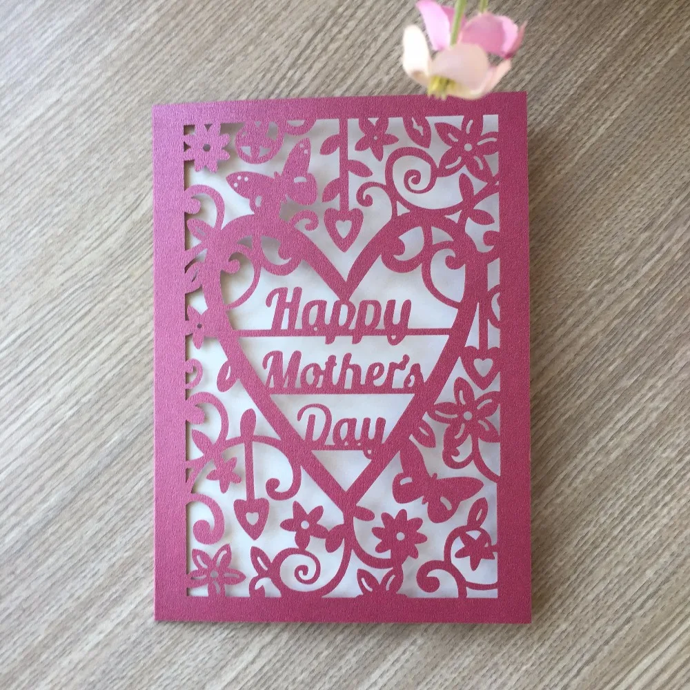 30pcs Laser Cut Pearl paper Happy Mother's Day Greeting Blessing card Invitation Postcard Greeting Gift Cards
30pcs Laser Cut Pearl paper Happy Mother's Day Greeting Blessing card Invitation Postcard Greeting Gift Cards