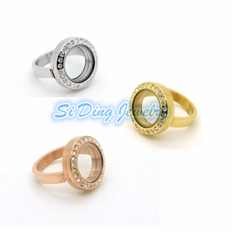 Fashion women rings 20mm stainless steel round floating locket ring mix 3 colors screw open with crystal for memory locket
Fashion women rings 20mm stainless steel round floating locket ring mix 3 colors screw open with crystal for memory locket