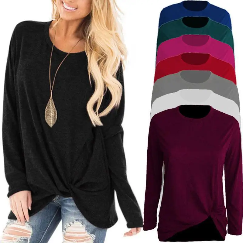 2019 Women Summer Round Neck long Sleeve T shirt Loose Sexy feminina T Shirts Female Plus Size Long Style Tops
2019 Women Summer Round Neck long Sleeve T shirt Loose Sexy feminina T Shirts Female Plus Size Long Style Tops
