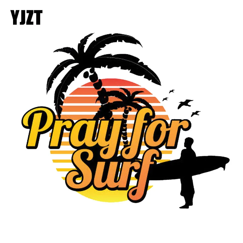 YJZT 15.2CM*13.4CM Pray For Surf Sunset Surfing PVC Motorcycle Car Sticker 11-00325
YJZT 15.2CM*13.4CM Pray For Surf Sunset Surfing PVC Motorcycle Car Sticker 11-00325