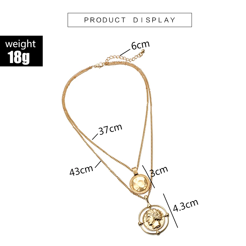 docona Punk Large Round Coin Pendant Necklace for Women Geometric Carved Charms Layered Necklaces Statement Jewelry Collars 6667
docona Punk Large Round Coin Pendant Necklace for Women Geometric Carved Charms Layered Necklaces Statement Jewelry Collars 6667