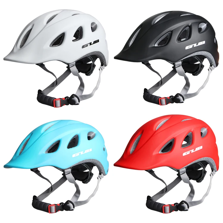 GUB Sturdy Built Cycling Safety Helmet W/ Visor In-mold Ultralight 18 Cavities Quality PC+ EPS MTB Bike Riding Head Protection
GUB Sturdy Built Cycling Safety Helmet W/ Visor In-mold Ultralight 18 Cavities Quality PC+ EPS MTB Bike Riding Head Protection
