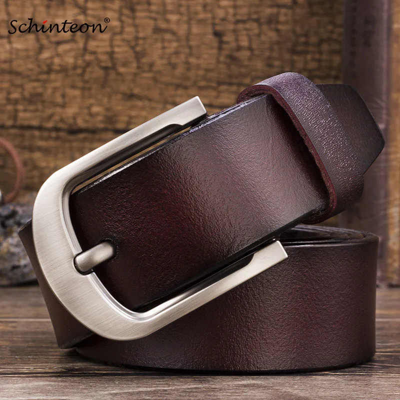Schinteon Men Cowhide Genuine Leather Jean Pin Buckle Belt Casual Waist Strap High Quality Yellow
Schinteon Men Cowhide Genuine Leather Jean Pin Buckle Belt Casual Waist Strap High Quality Yellow
