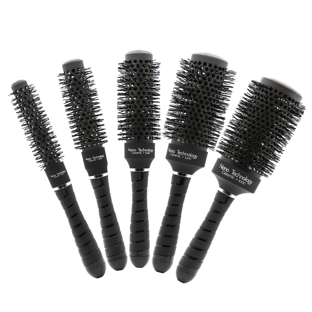 CestoMen Heat Resistant Nylon Teeth Ceramic Aluminum Thermal Brush Hair Blowing Round Comb In Nano Ionic Technology 5 Sizes
CestoMen Heat Resistant Nylon Teeth Ceramic Aluminum Thermal Brush Hair Blowing Round Comb In Nano Ionic Technology 5 Sizes