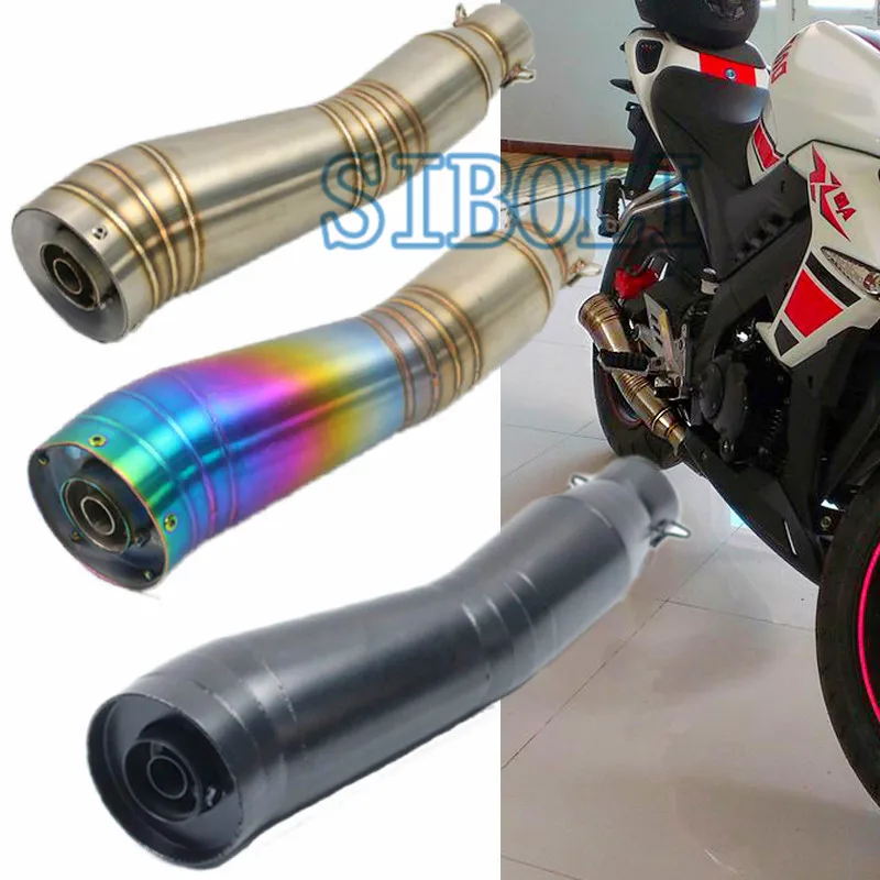 51MM Universal Exhaust Motorcycle Muffler GP Pipe Slip-On With DB Killer Silencer Motocross Escape Moto For Kawasaki ER6N AK164
51MM Universal Exhaust Motorcycle Muffler GP Pipe Slip-On With DB Killer Silencer Motocross Escape Moto For Kawasaki ER6N AK164