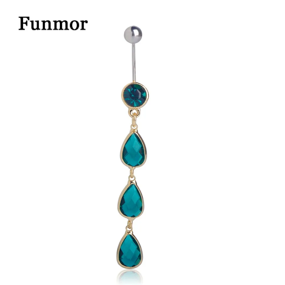 Funmor Green Opal Tears Water Drop Bell Button Rings For Women Girls Stainless Steel Long Chains Sexy Body Jewelry Navel Ring
Funmor Green Opal Tears Water Drop Bell Button Rings For Women Girls Stainless Steel Long Chains Sexy Body Jewelry Navel Ring