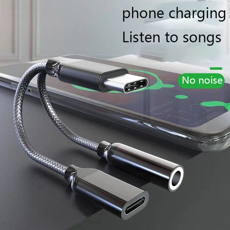 Адаптер для наушников с USB C на 3 5 мм разъем быстрой зарядки AUX аудиокабель Xiaomi Mi 6 6x