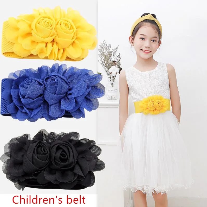 Fashion children waist belt girl double rose with skirt elastic princess chiffon waist width
Fashion children waist belt girl double rose with skirt elastic princess chiffon waist width