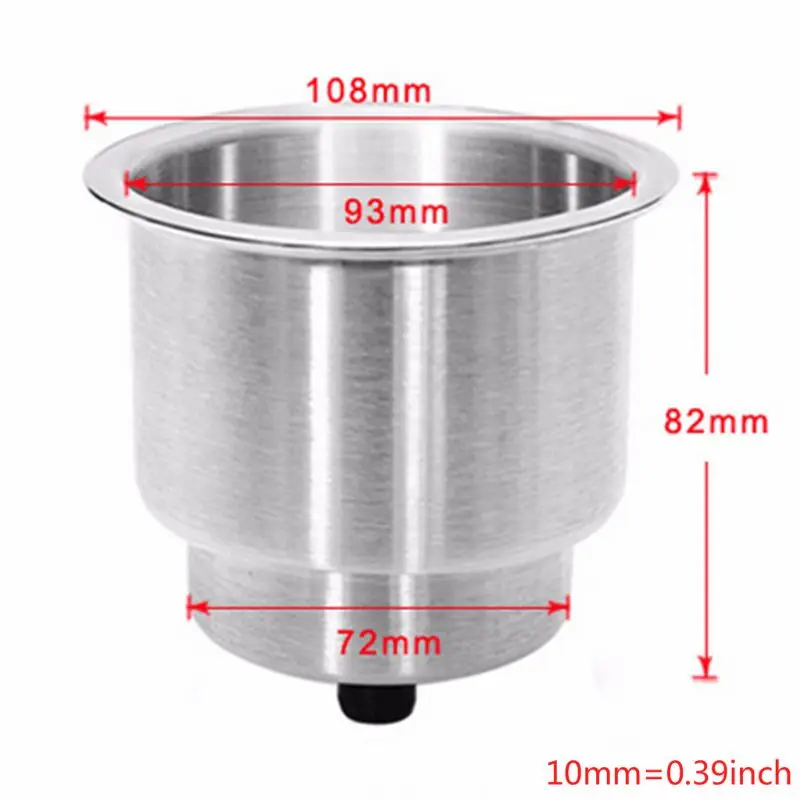 2PCS Recessed Stainless Steel Cup Drink Bottle Holder with Drain Marine for Boat Rv Camper Car Truck Two Stage
2PCS Recessed Stainless Steel Cup Drink Bottle Holder with Drain Marine for Boat Rv Camper Car Truck Two Stage