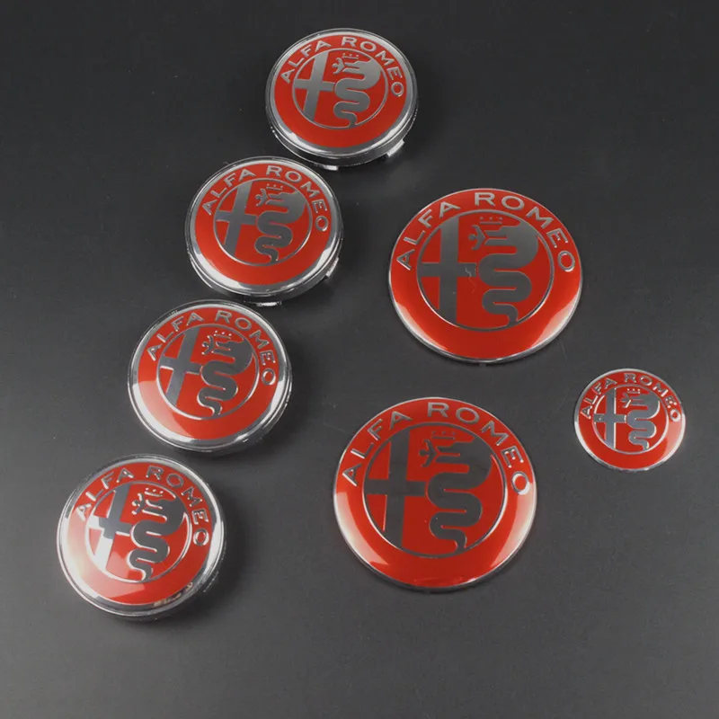 7pcs Alfa Romeo New Logo 74mm Hood Trunk+ Steering Wheel Badge+ 60mm Wheel Center Cap Emblem Brera 159 SW New Spider Giulietta
7pcs Alfa Romeo New Logo 74mm Hood Trunk+ Steering Wheel Badge+ 60mm Wheel Center Cap Emblem Brera 159 SW New Spider Giulietta