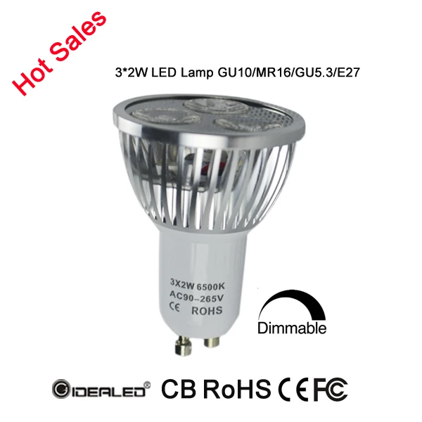 10-pack LED Spotlight high power lamp LED Bulb lamp 6W GU10 E27 Input AC90-265V for All Downlights
10-pack LED Spotlight high power lamp LED Bulb lamp 6W GU10 E27 Input AC90-265V for All Downlights