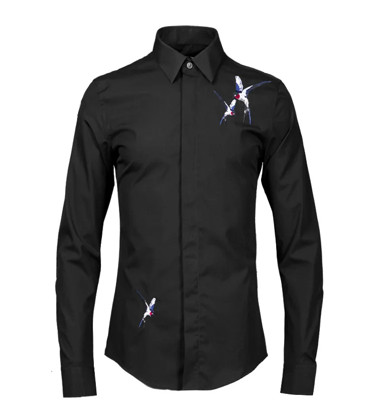 new Embroidered Bird Men Wholesale Factory Sales Direct Casual Shirts Hand-painted Single Breasted long sleeve size M-2XL3XL4XL
new Embroidered Bird Men Wholesale Factory Sales Direct Casual Shirts Hand-painted Single Breasted long sleeve size M-2XL3XL4XL