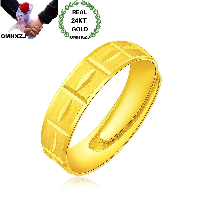 OMHXZJ Wholesale European Fashion Hot Woman Man Unisex Couple Party Birthday Wedding Gift Simple Resizable 24KT Gold Ring RR1045
OMHXZJ Wholesale European Fashion Hot Woman Man Unisex Couple Party Birthday Wedding Gift Simple Resizable 24KT Gold Ring RR1045