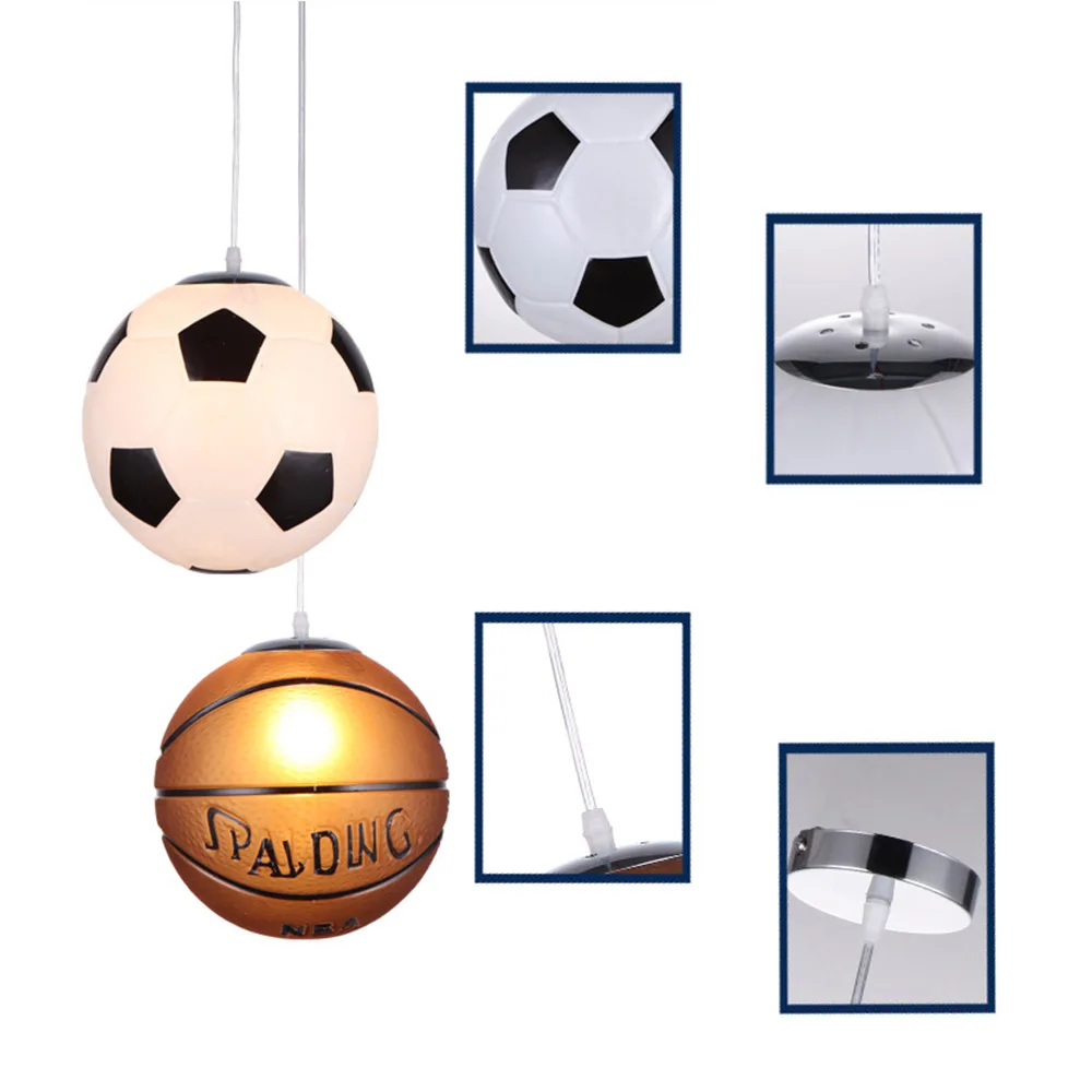 Glass Football Basketball Pendant Light Creative Globe Glass E27 Hanging Lamp Suspended Lighting Fixture for Indoor Lighting
Glass Football Basketball Pendant Light Creative Globe Glass E27 Hanging Lamp Suspended Lighting Fixture for Indoor Lighting