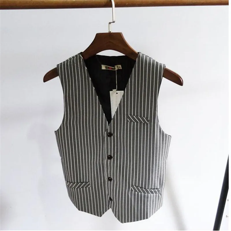 Men's Vest Striped Suits Waistcoat L-7XL British Style Fashion Casual Suit Vest Wedding Sleeveless Vest for Men A3494
Men's Vest Striped Suits Waistcoat L-7XL British Style Fashion Casual Suit Vest Wedding Sleeveless Vest for Men A3494