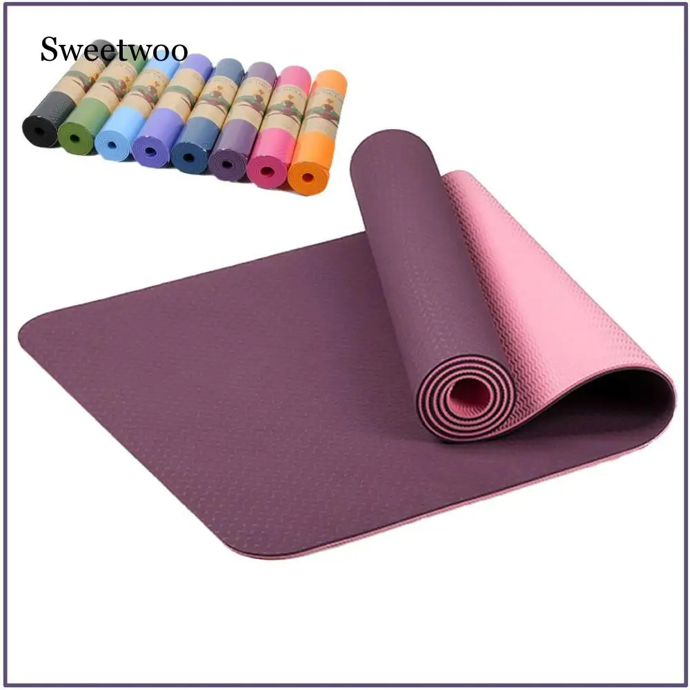 6MM TPE Non-slip Yoga Mats For Fitness Tasteless Brand Pilates Mat 8Color Gym Exercise Sport Mats Pads With Yoga Bag Yoga Strap
6MM TPE Non-slip Yoga Mats For Fitness Tasteless Brand Pilates Mat 8Color Gym Exercise Sport Mats Pads With Yoga Bag Yoga Strap