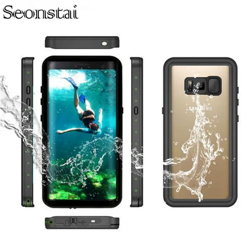 Водонепроницаемый чехол для Samsung Galaxy S8 противоударный с полной защитой на 360