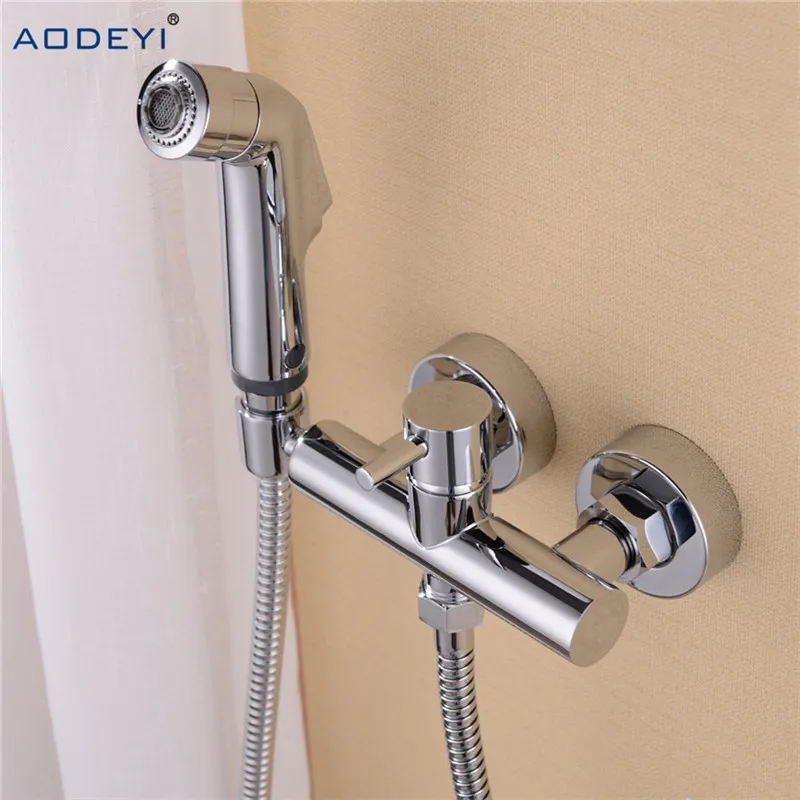 Free Shipping Solid Brass Chrome Handheld Bidet ,Toilet Portable Bidet Shower Set With Hot and Cold Water Bidet Mixer
Free Shipping Solid Brass Chrome Handheld Bidet ,Toilet Portable Bidet Shower Set With Hot and Cold Water Bidet Mixer