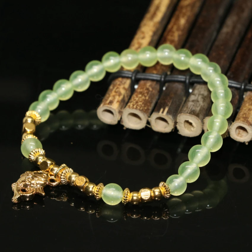 Light green jades stone chalcedony original design bracelet 6mm round beads gold-color cute fish pendant jewelry 7.5inch B2107
Light green jades stone chalcedony original design bracelet 6mm round beads gold-color cute fish pendant jewelry 7.5inch B2107