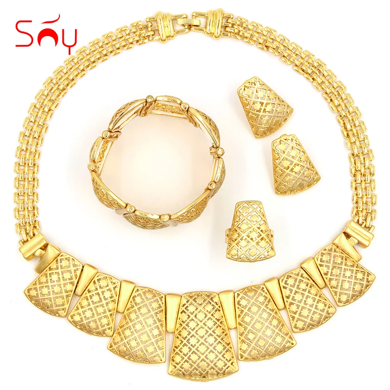 Sunny Jewelry Fashion Jewelry 2021 Women Bridal Wedding Jewelry Sets High Quality Lock Necklace Earrings Bracelet Ring For Party
Sunny Jewelry Fashion Jewelry 2021 Women Bridal Wedding Jewelry Sets High Quality Lock Necklace Earrings Bracelet Ring For Party