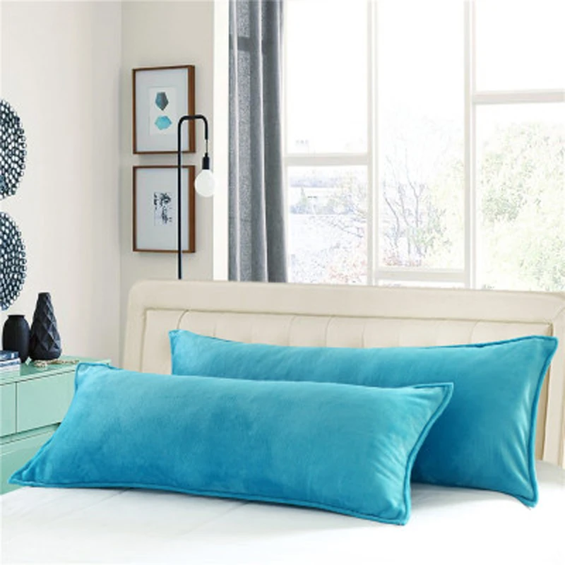 45*120cm 45*150cm Double Flannel Pillowcase for Winter Solid Color Long Pillowslip Home Bedding Pillow Cover One piece/lot Blue
45*120cm 45*150cm Double Flannel Pillowcase for Winter Solid Color Long Pillowslip Home Bedding Pillow Cover One piece/lot Blue