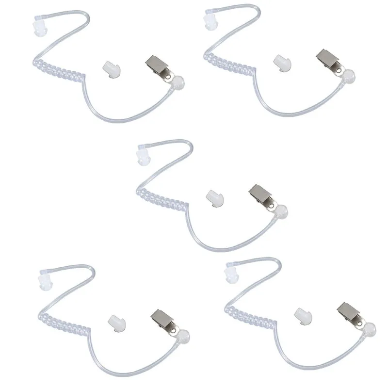 Lot 5pcs Replacement Acoustic Coil Air Tube with Clip for Motorola Baofeng Kenwood Radio Walkie Talkie PTT Mic Earpieces Headset
Lot 5pcs Replacement Acoustic Coil Air Tube with Clip for Motorola Baofeng Kenwood Radio Walkie Talkie PTT Mic Earpieces Headset