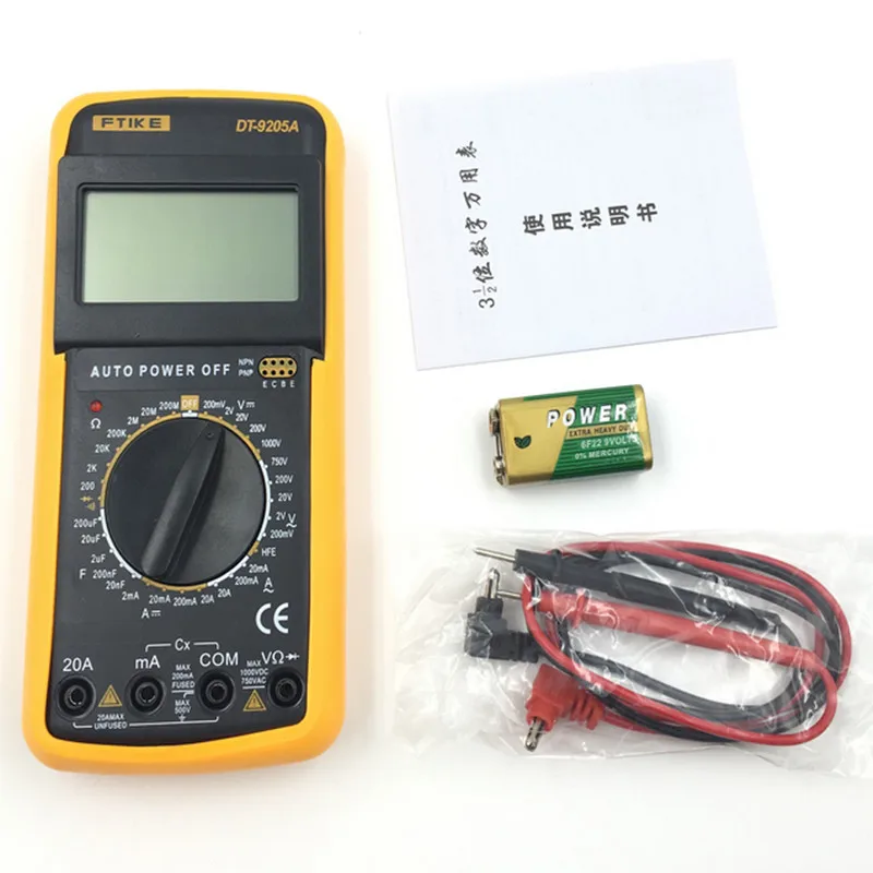 Digital Multimeter Tester Voltage Ammeter Meter Measuring Instrument Multimetro Digitais Professional Diagnostic-tool
Digital Multimeter Tester Voltage Ammeter Meter Measuring Instrument Multimetro Digitais Professional Diagnostic-tool