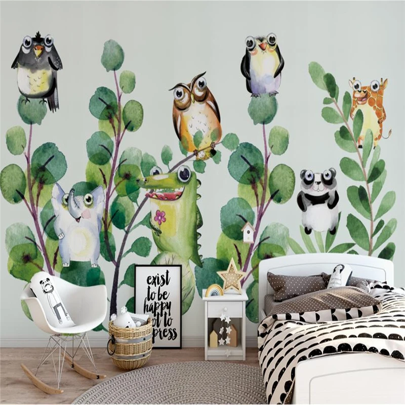 beibehang Wallpaper custom living room bedroom sofa fresco Nordic hand-drawn cartoon animal plant background wall paper mural
beibehang Wallpaper custom living room bedroom sofa fresco Nordic hand-drawn cartoon animal plant background wall paper mural
