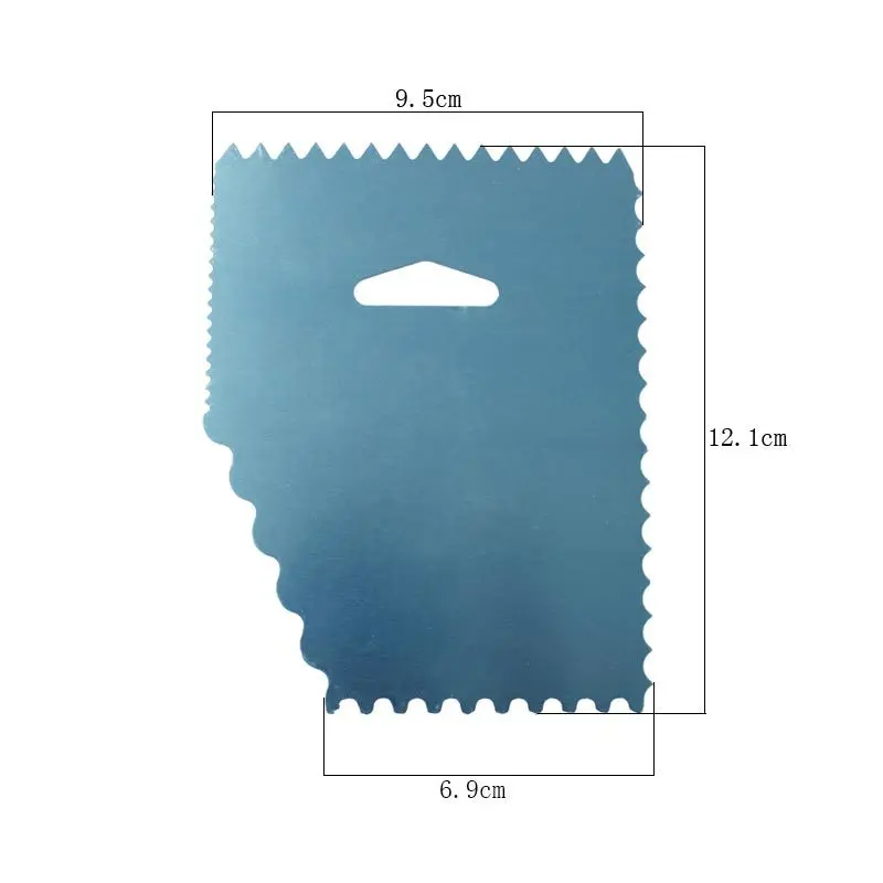 Aluminium Alloy Cookie Cake Butter Scraper With Serrated Teeth Fondant Cake Decorating Pastry Baking Tools Cake Tools
Aluminium Alloy Cookie Cake Butter Scraper With Serrated Teeth Fondant Cake Decorating Pastry Baking Tools Cake Tools