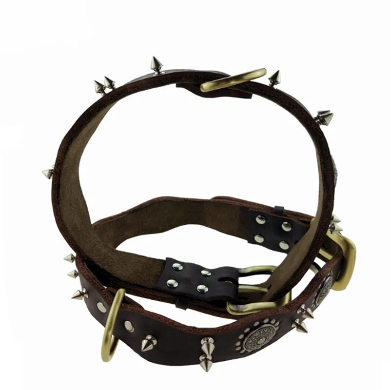 Cow Leather Dog Collars Rivet Studded Necklace Wavy Personalized Leash Collar for Dogs Pets Dogs Products Collar CLPU06
Cow Leather Dog Collars Rivet Studded Necklace Wavy Personalized Leash Collar for Dogs Pets Dogs Products Collar CLPU06