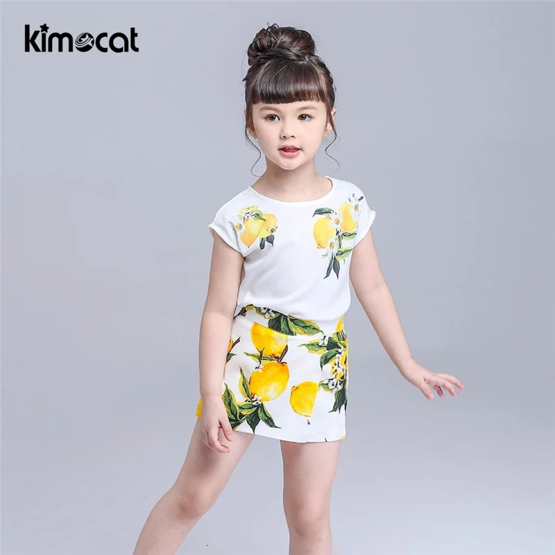 Kimocat Summer Baby girl Clothes 2pcs children clothing tshirt+pants short sleeve Suits Kids Clothes Lovely lemon Girls sets
Kimocat Summer Baby girl Clothes 2pcs children clothing tshirt+pants short sleeve Suits Kids Clothes Lovely lemon Girls sets