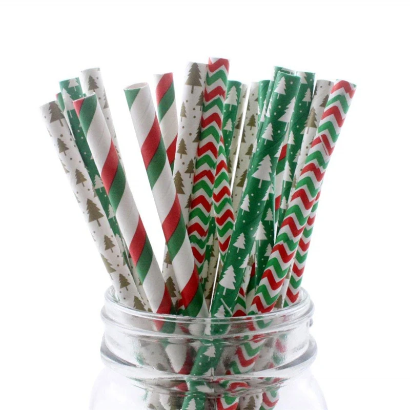 100pcs Eco-friendly Red and Green Christmas Drinking Paper Straws Party Birthday Decoration Party Favor Decor Tableware Straws
100pcs Eco-friendly Red and Green Christmas Drinking Paper Straws Party Birthday Decoration Party Favor Decor Tableware Straws