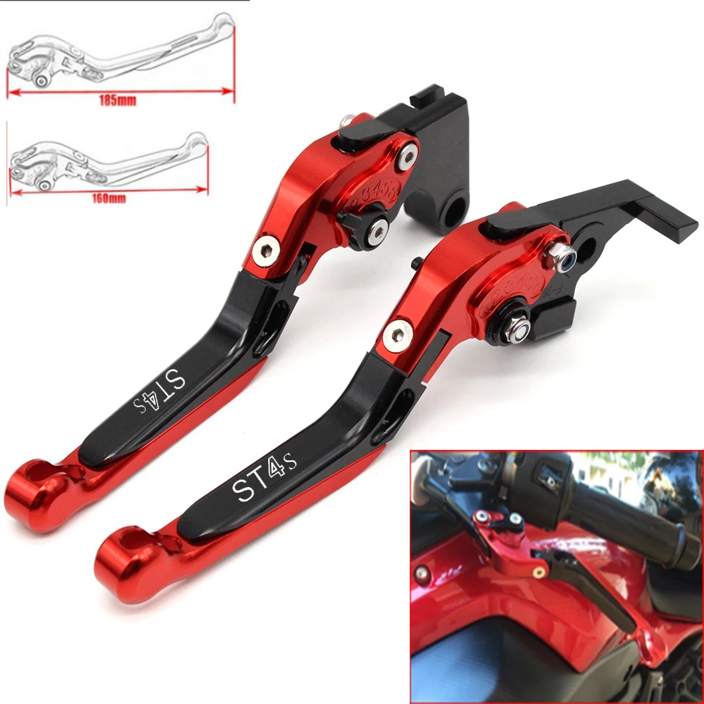 Motorcycle CNC Adjustable Foldable brake Clutch Levers for Ducati ST4S 2003 with Logo (ST4S)
Motorcycle CNC Adjustable Foldable brake Clutch Levers for Ducati ST4S 2003 with Logo (ST4S)