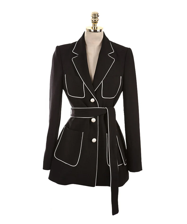 2023 Brand New Women Fashion Blazer Pockets Belted Slim Women Blazer Coat Black Blazer Women Jacket Long Blazer
2023 Brand New Women Fashion Blazer Pockets Belted Slim Women Blazer Coat Black Blazer Women Jacket Long Blazer