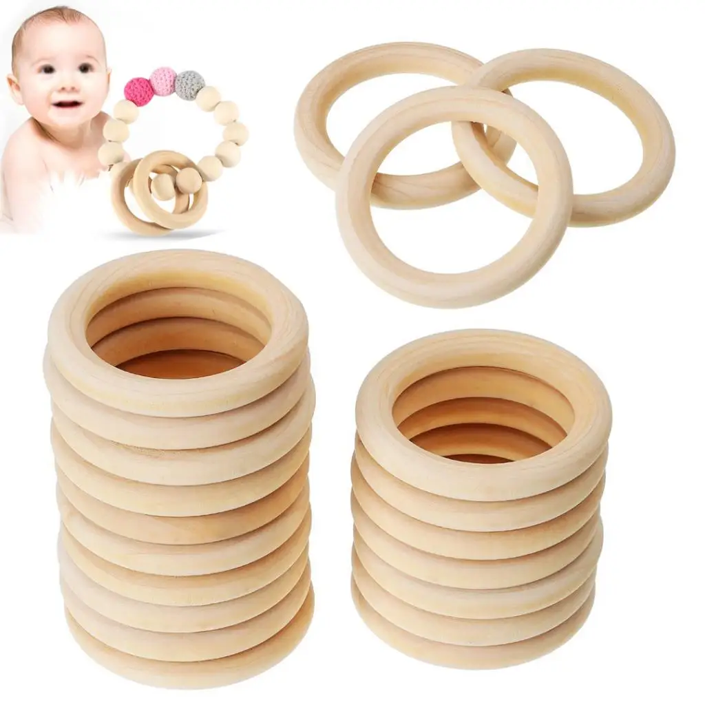 25pcs Handmade Natural Wooden Animal Bird Baby Teether Rings DIY Teething Shower Toy Gift
25pcs Handmade Natural Wooden Animal Bird Baby Teether Rings DIY Teething Shower Toy Gift
