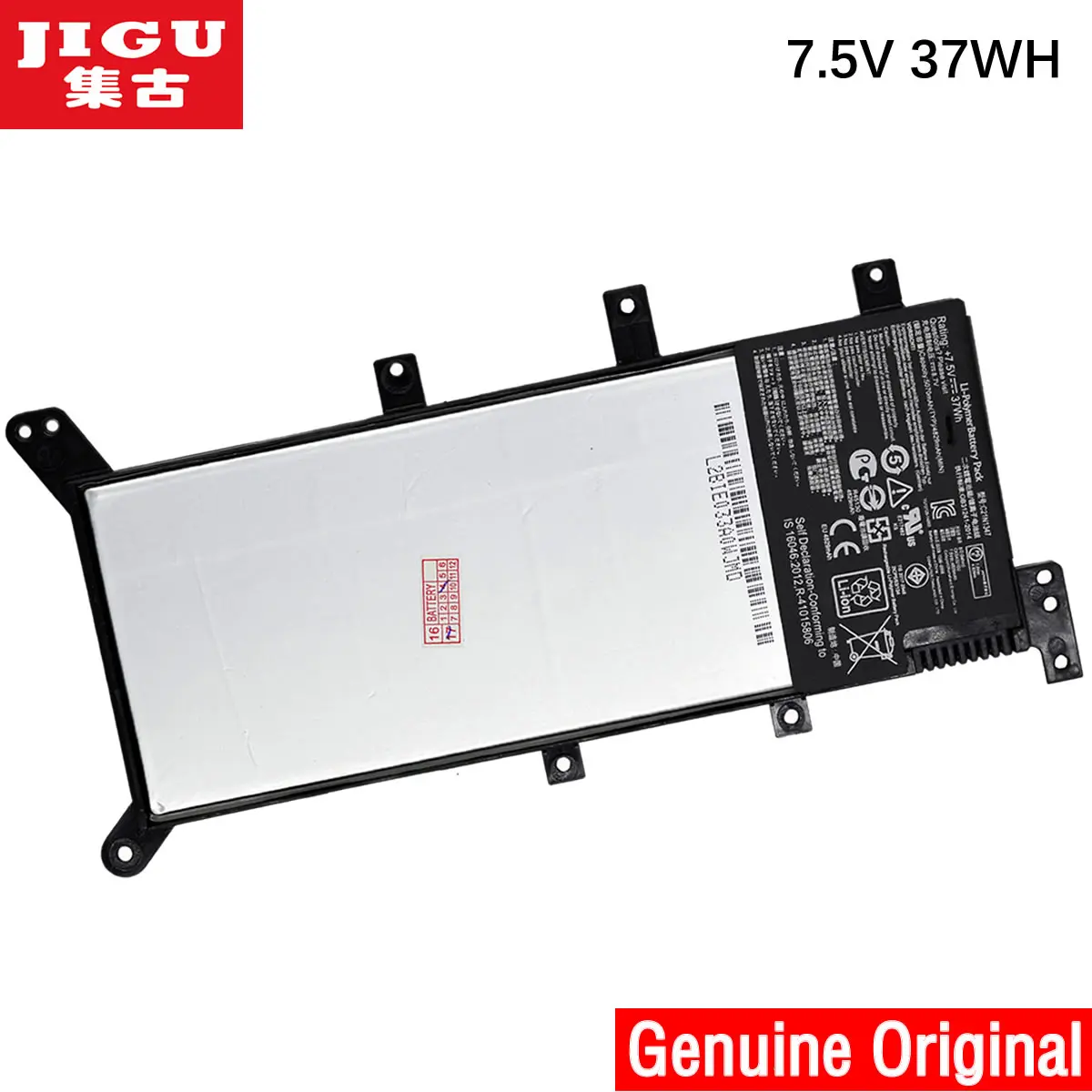 JIGU 7.5V 37WH C21N1347 New Original Laptop Battery For ASUS X554L X555 X555L X555LA X555LD X555LN X555MA 2ICP4/63/134 C21N1347
JIGU 7.5V 37WH C21N1347 New Original Laptop Battery For ASUS X554L X555 X555L X555LA X555LD X555LN X555MA 2ICP4/63/134 C21N1347