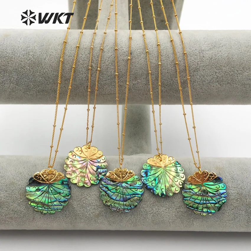 WT-JN035 магический узор яркие, в форме листа кулон в виде раковины абалона 18 дюймов женское изящное ювелирное ожерелье подарок для нее 
WT-JN035 магический узор яркие, в форме листа кулон в виде раковины абалона 18 дюймов женское изящное ювелирное ожерелье подарок для нее