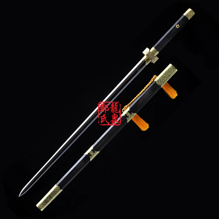 Chinese Traditional Sword MoYe Jian Forged Damascus Folded Steel Handmade Metal Craft Ebony Wood Scabbard-Sharpn
Chinese Traditional Sword MoYe Jian Forged Damascus Folded Steel Handmade Metal Craft Ebony Wood Scabbard-Sharpn