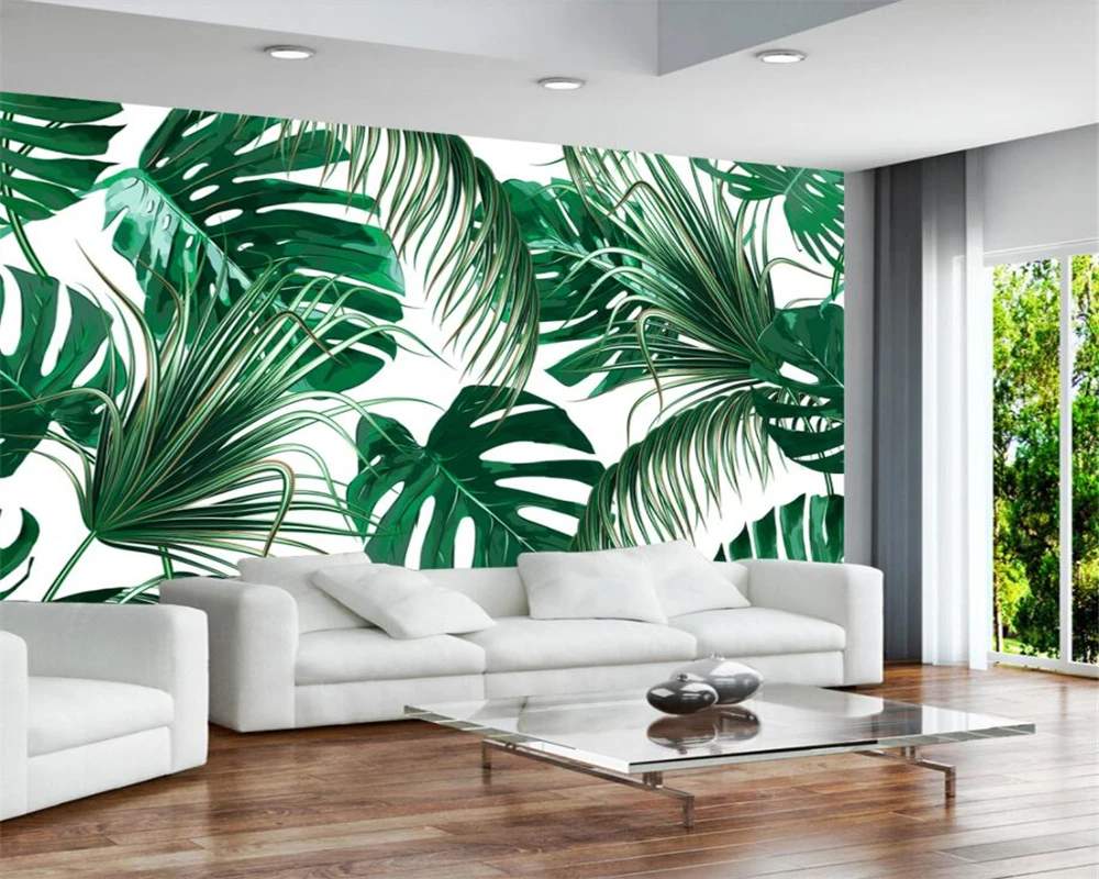 Beibehang Custom wallpaper modern fresh rainforest plant banana leaf garden fresco 3d Living room bedroom backdrop 3d wallpaper
Beibehang Custom wallpaper modern fresh rainforest plant banana leaf garden fresco 3d Living room bedroom backdrop 3d wallpaper