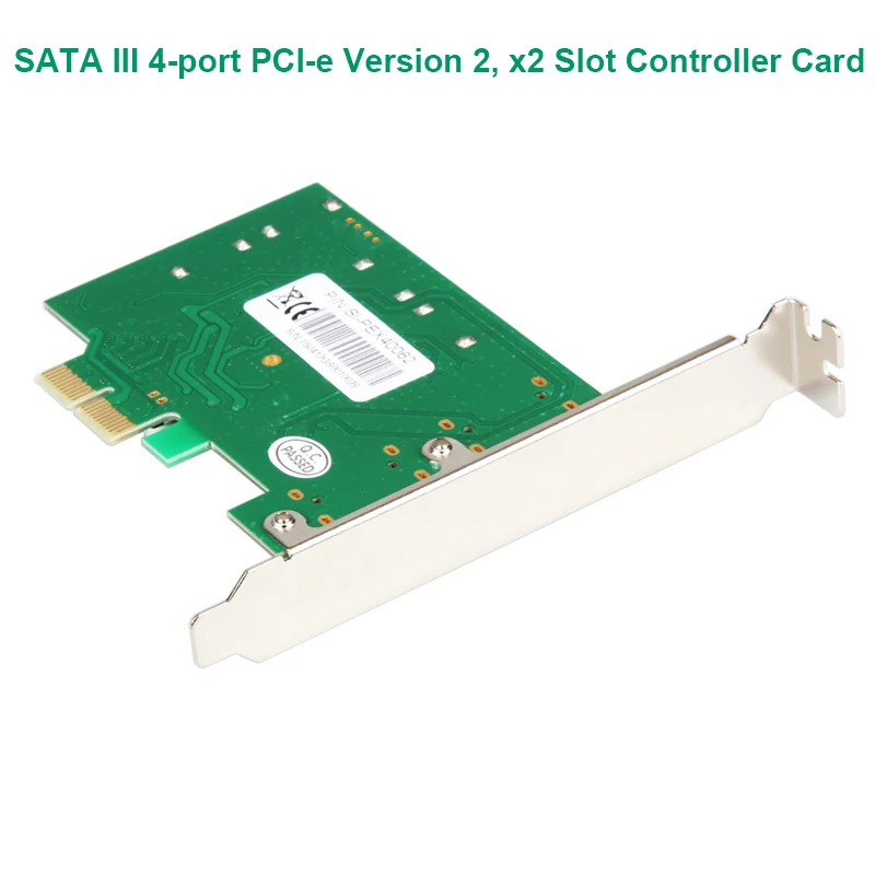4 port SATA 3.0 PCI-e Version 2,2 Slot Controller Card with low profile bracket Marvell 88SE9235 Extension Board IO-PCE9235-4I
4 port SATA 3.0 PCI-e Version 2,2 Slot Controller Card with low profile bracket Marvell 88SE9235 Extension Board IO-PCE9235-4I