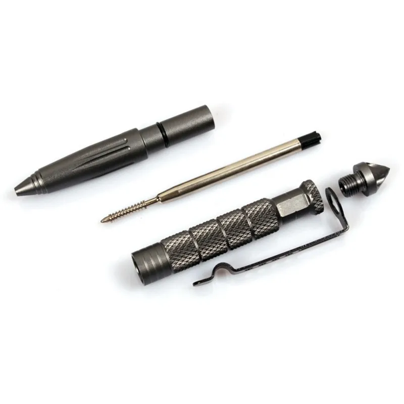 Outdoor Tactical Aluminum Self Defense Pen Portable Camping Hunting Survival Emergency Glass Breaker Tool
Outdoor Tactical Aluminum Self Defense Pen Portable Camping Hunting Survival Emergency Glass Breaker Tool