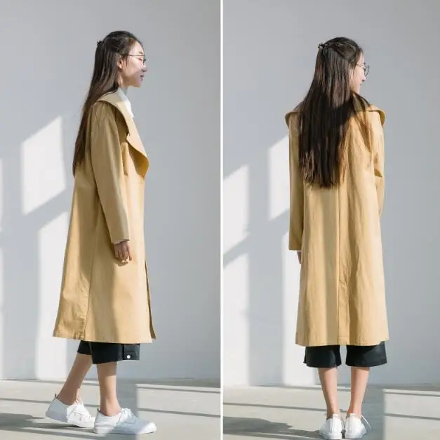2018 Autumn New High Fashion Brand Woman Classic One Button Trench Coat Waterproof Raincoat Business Outerwear Large Collar
2018 Autumn New High Fashion Brand Woman Classic One Button Trench Coat Waterproof Raincoat Business Outerwear Large Collar