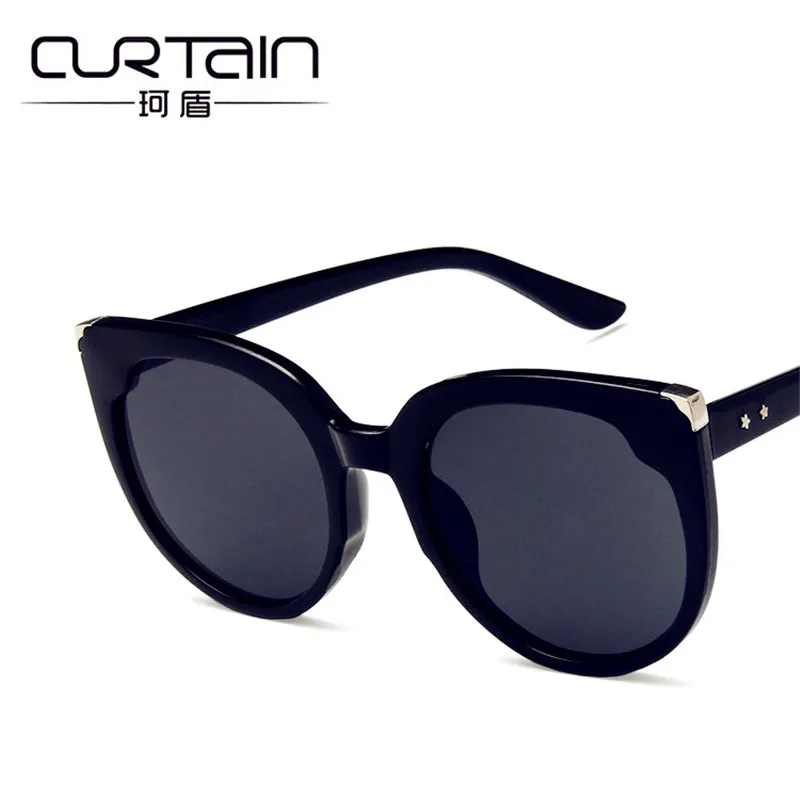 CURTAIN Okulary Lentes de sol Mujer 2018 New Cat Ears Sunglasses Fashion Retro Hipster Trend Network Bloggers Wild Sun glasses | Аксессуары