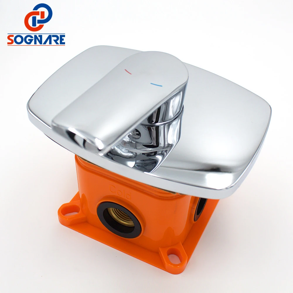 SOGNARE Single Handle Shower Mixer Control Valve Wall Mounted Bathroom Concealed Control Valve Shower Panel Brass Control Chrome
SOGNARE Single Handle Shower Mixer Control Valve Wall Mounted Bathroom Concealed Control Valve Shower Panel Brass Control Chrome