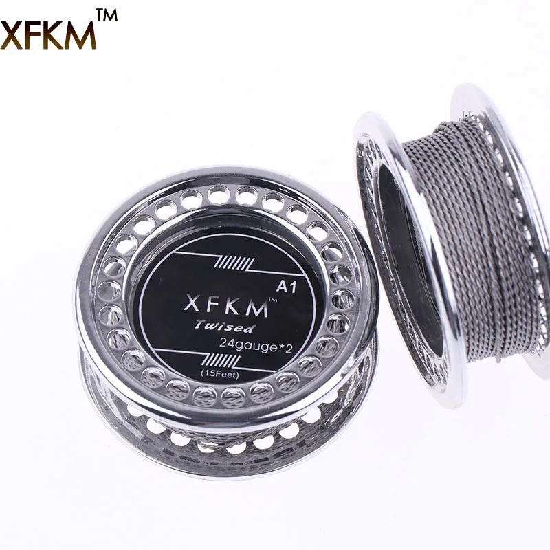 XFKM 5m/roll 24G*2 Twisted Clapton Wire for RDA RBA Rebuildable Atomizer Heating Wires Coil Tool Quad Clapton Heating Wire A1
XFKM 5m/roll 24G*2 Twisted Clapton Wire for RDA RBA Rebuildable Atomizer Heating Wires Coil Tool Quad Clapton Heating Wire A1
