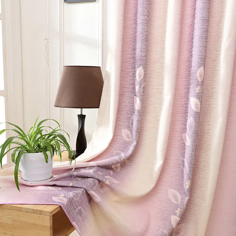Modern Style Cotton Linen Blackout Curtains Leaves Priented Purple/Green Color Cloth For Adult Child Living Room Bedroom Decor
Modern Style Cotton Linen Blackout Curtains Leaves Priented Purple/Green Color Cloth For Adult Child Living Room Bedroom Decor