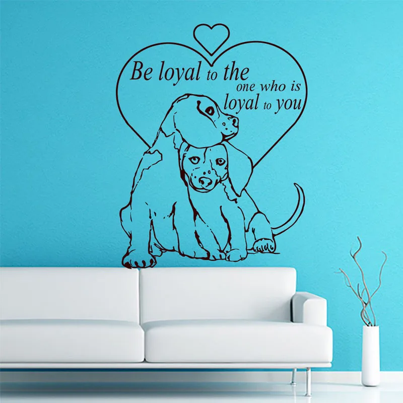 ZOOYOO Be Loyal To The One Who Is Loyal To You Wall Sticker Living Room Removable Animal Home Decor Two Sweet Dogs Wall Decals
ZOOYOO Be Loyal To The One Who Is Loyal To You Wall Sticker Living Room Removable Animal Home Decor Two Sweet Dogs Wall Decals