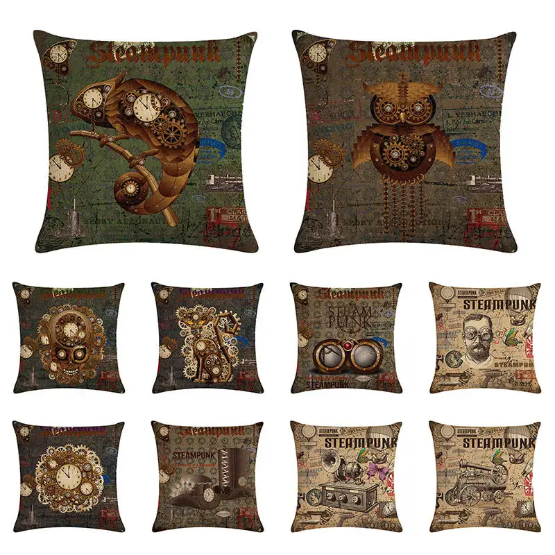1 Pcs Vintage Animal Clock Typewriter Sewing Machine Cushion Cover Pillowcase Pillow Covers For Home
1 Pcs Vintage Animal Clock Typewriter Sewing Machine Cushion Cover Pillowcase Pillow Covers For Home