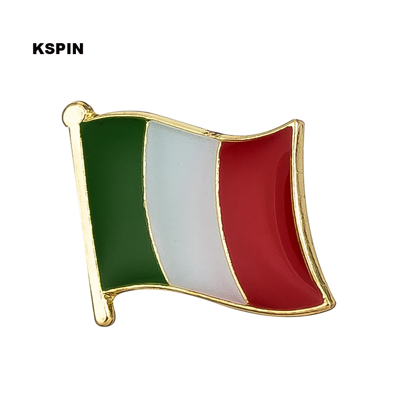 Фото Булавка в виде итальянского флага значок на лацкан брошь 1 шт. значка шт.|Значки| |